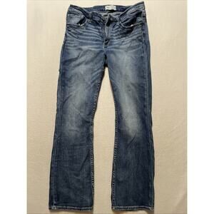 BKE Buckle Jeans Womens Payton 31R 31x31.5 Boot Cut Mid Rise Stretch Stitch Y2K